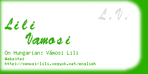 lili vamosi business card