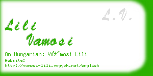 lili vamosi business card